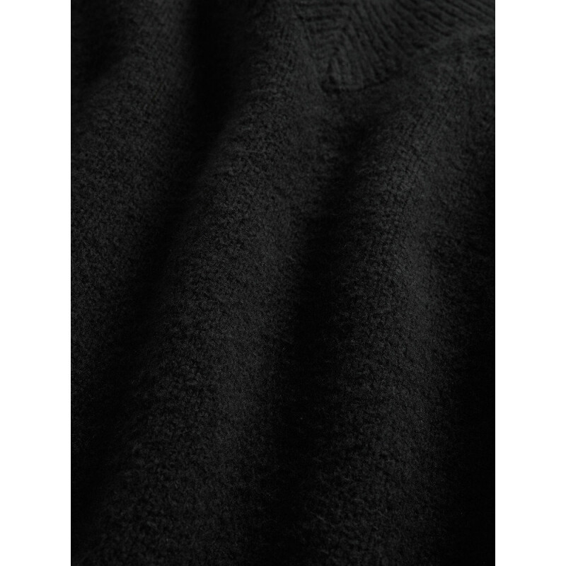 CASHSOFT VNECK PO BLACK