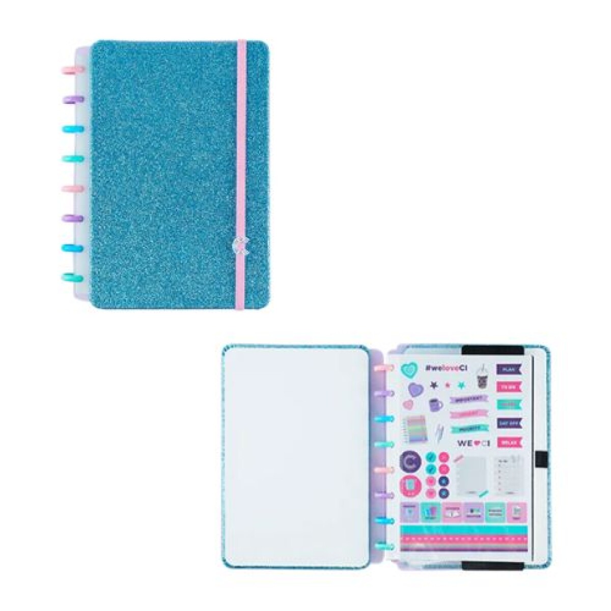 Cuaderno Inteligente Lets Glitter Ocean Blue A5 