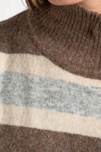 Polera Rayada Marrón