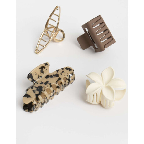 Broches Sets Carey Combinacion Multicolor