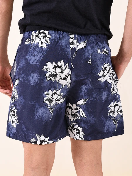 SHORT BOUQUET AZUL OSCURO