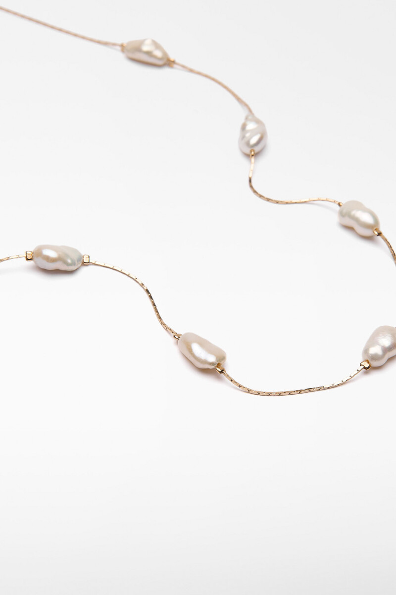 COLLAR PERLAS Dorado