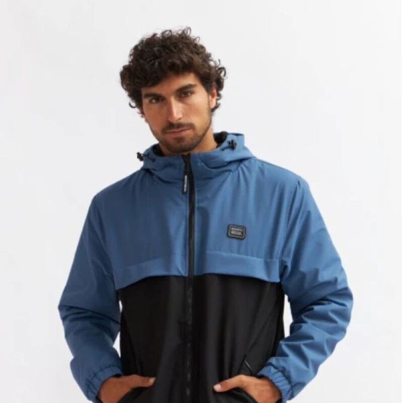Campera Nylon ALBERTO Kristo Belga Negro/azul