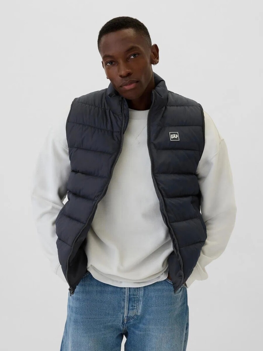Chaleco Logo Gap Puffer Hombre - True Navy V2 