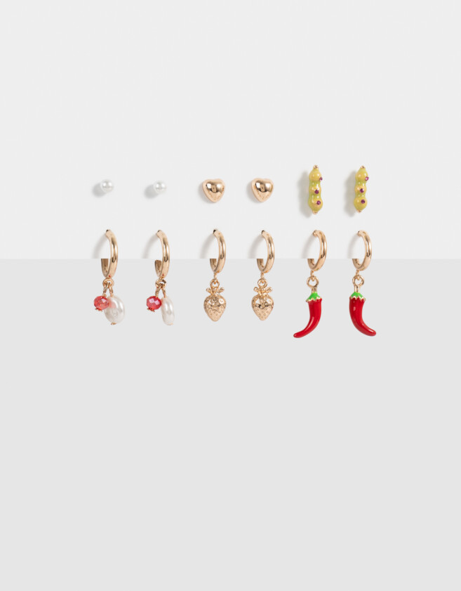 Aros Sets Frutas Set De Aros De Frutas - Dorado