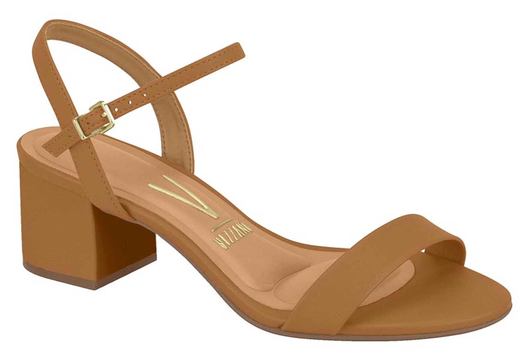 Sandalia Vizzano Taco Bajo de Mujer - 6291.900-8389 - Camel 