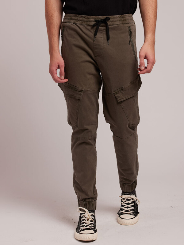 PANTALON CARGO PAOLOS24 RUSTY Verde Oscuro
