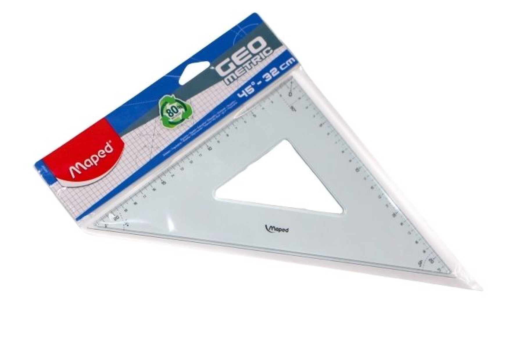 ESCUADRA MAPED ACRILICO 32 CM.45 GRADOS 