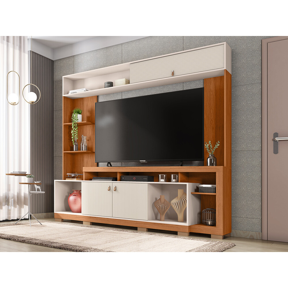 RACK "HOME THEATER SINFONIA" COLOR FREIJO/ OFF WHITE MR Rack "home Theater Sinfonia" Color Freijo/ Off White Mr