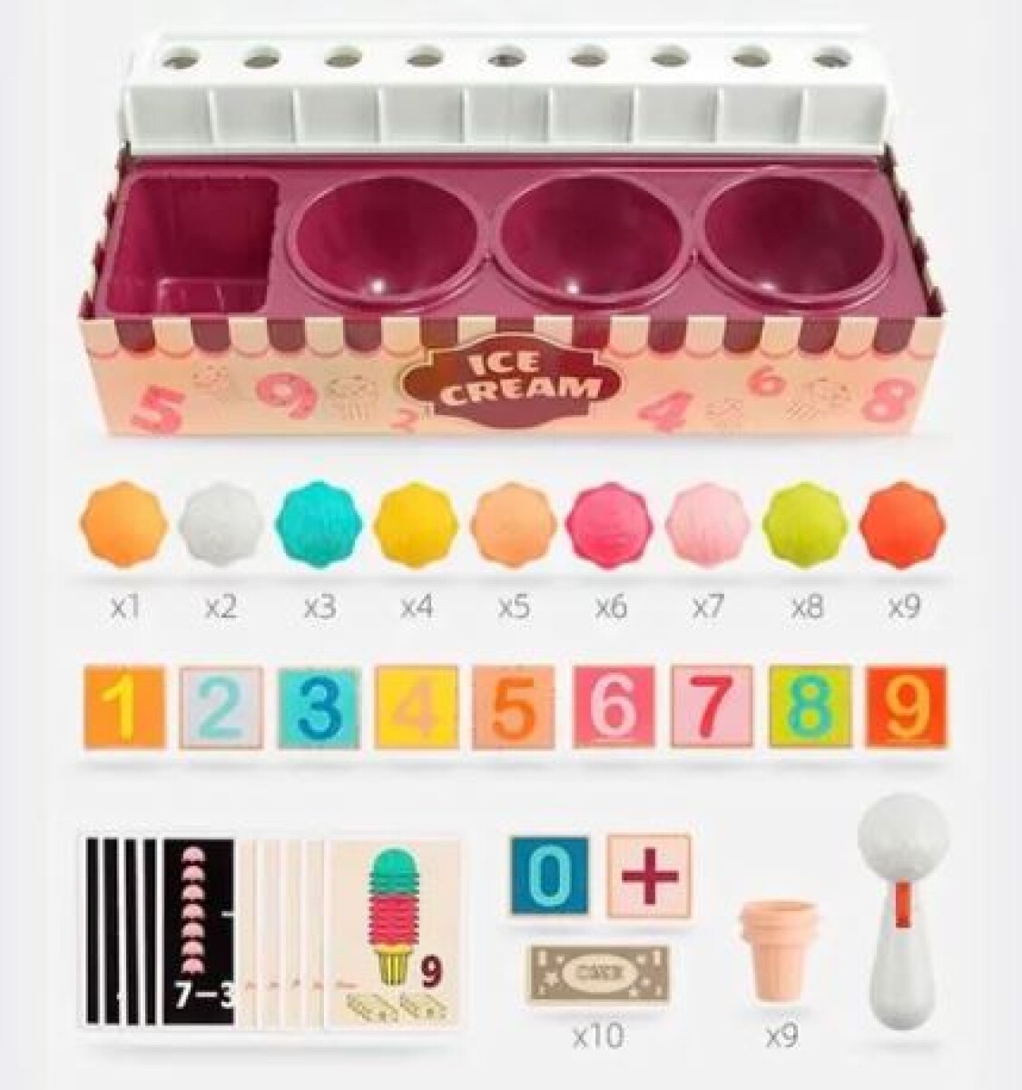 JUEGO DIDACTICO DE HELADO TOP BRIGHT - UNICO 