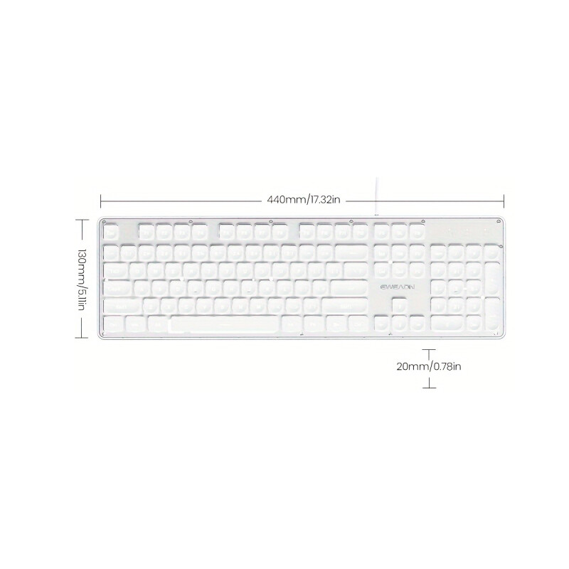 Teclado slim cableado con retroiluminación Teclado Slim Cableado Con Retroiluminación