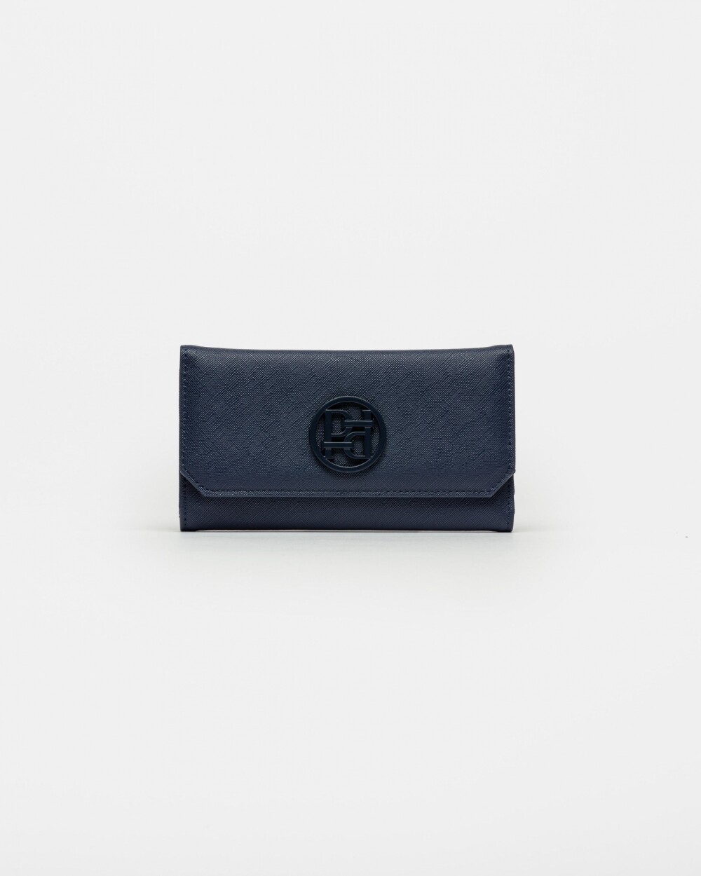 Billetera P&P en efecto cuero Azul