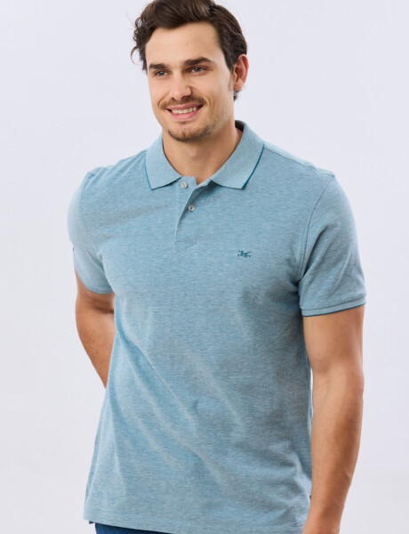 REMERA POLO LISA PIQUÉ Petroleo
