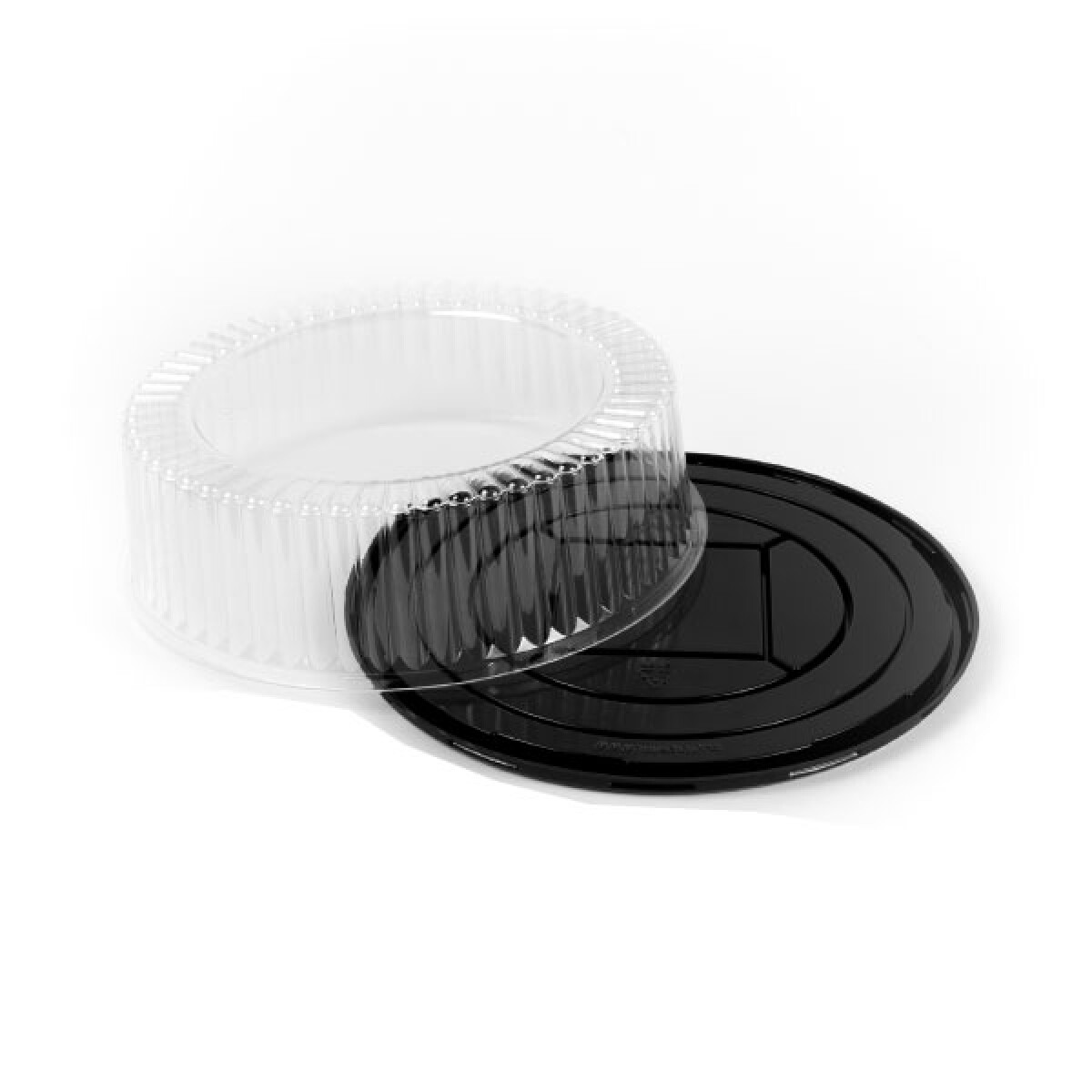TORTERA PET BASE NEGRA 28.5X8.5 CAJA X 70 UNIDADES 