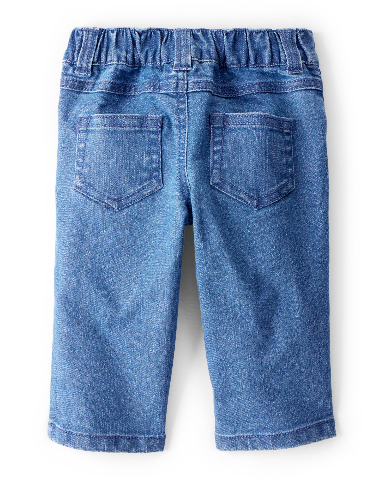 Set dos piezas, pantalón jean y buzo de algodón, bordado perro Sin color