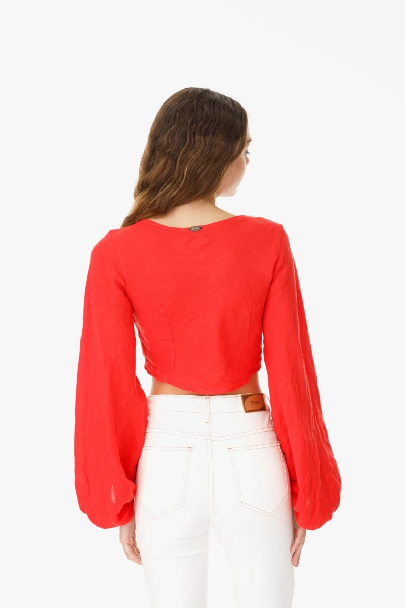 Top New Golondrina rojo talle unico