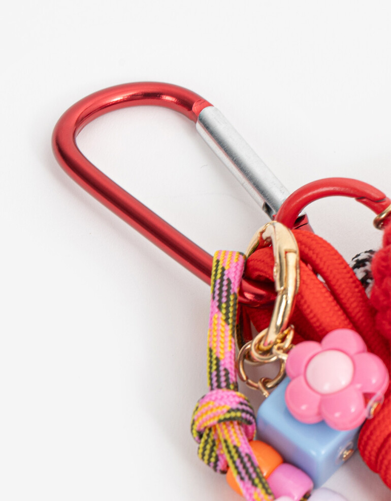 Llavero Cozy Llavero Y Bag Charm Crochet - Combinacion Multicolor