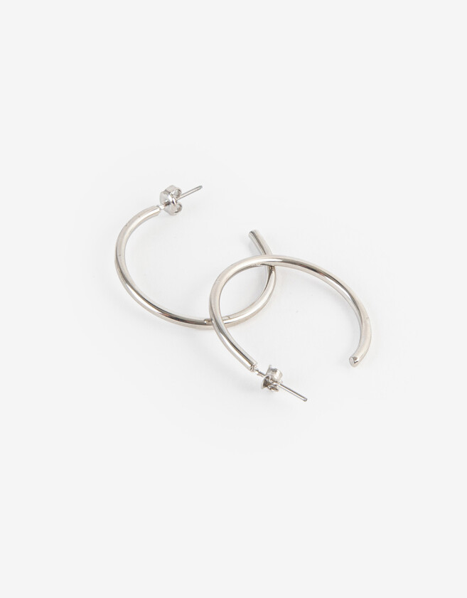Aros Argollas De metal Argollas De Metal - Plateado