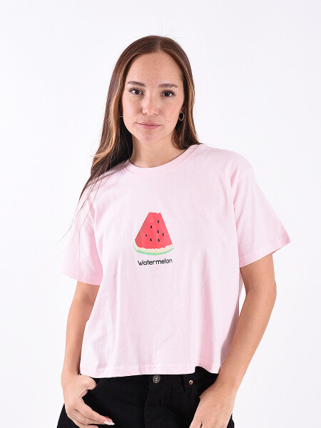 REMERA WATERMELON ROSA CLARO