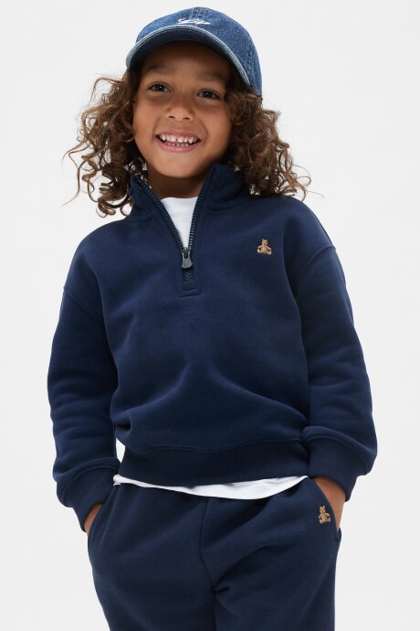 Buzo Deportivo Medio Cierre Toddler Niño Tapestry Navy