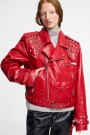 CHAQUETA BIKER Rojo