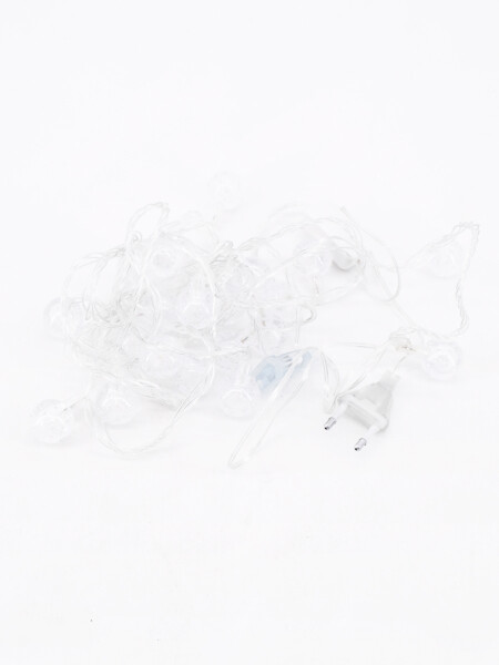 GUIA ESFERAS CON ENCHUFE BLANCO