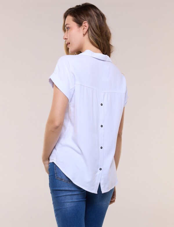 Blusa Algodon Denim BLANCO
