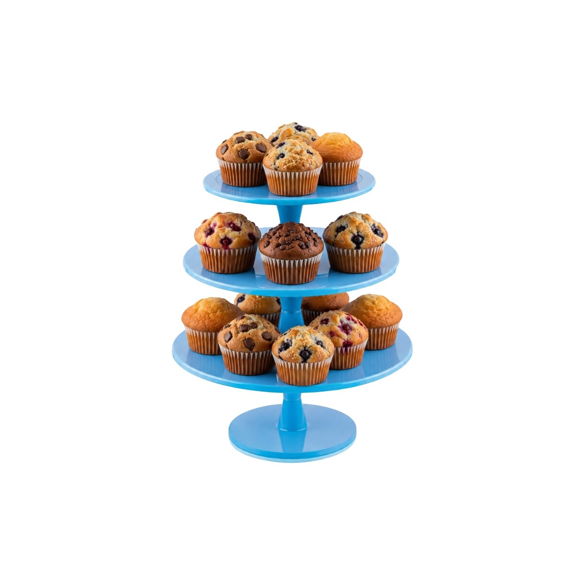 Porta Muffin Celeste 