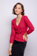 CARDIGAN SUNSET Rojo Granadina