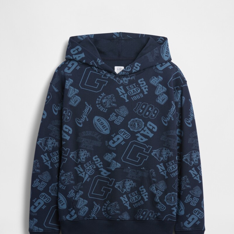 V-FRCH FT FALL LOGO PO - AOP PRINT TAPESTRY NAVY