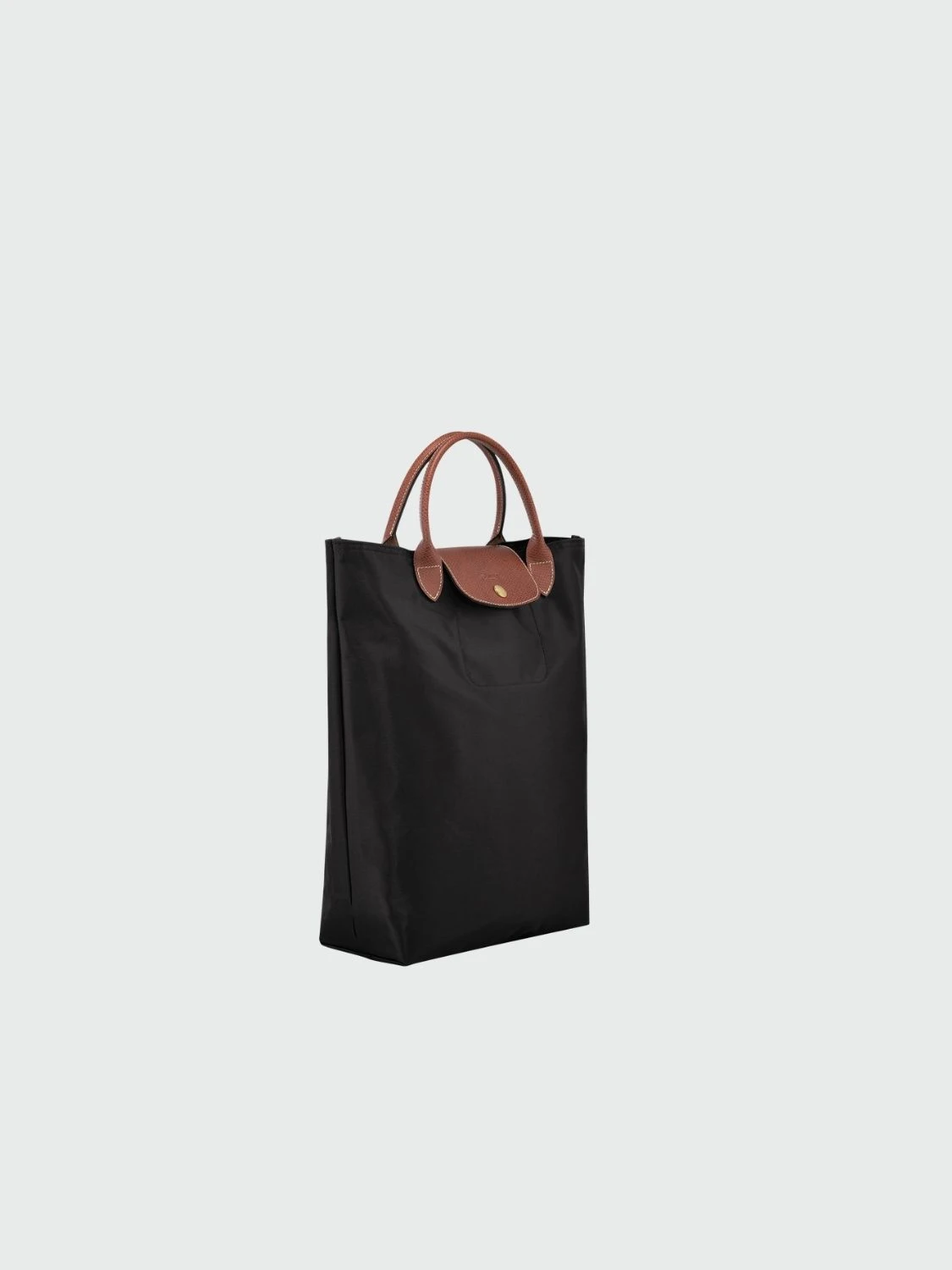 Longchamp - Cartera Tote plegable, de nylon y asa corta, Le pliage M Negro