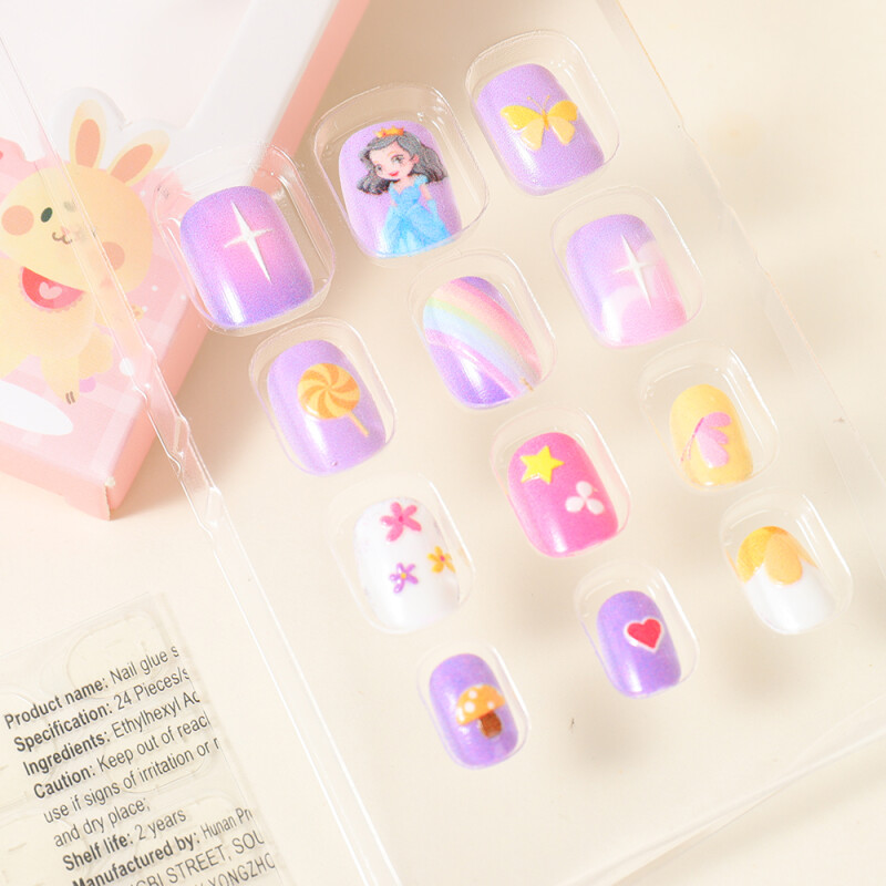 Uñas Postizas Infantiles - Princesa - 12 Piezas #7 Uñas Postizas Infantiles - Princesa - 12 Piezas #7