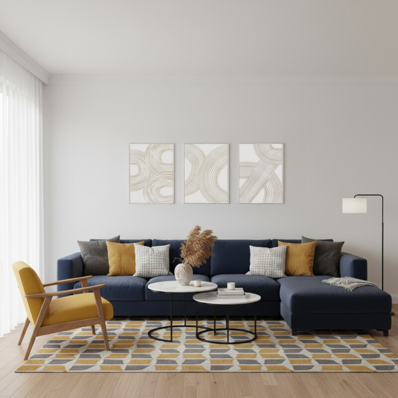 CUADRO CANVAS 30x40cm MARCO FIGURAS BEIGE 1 CUADRO CANVAS 30x40cm MARCO FIGURAS BEIGE 1