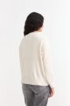 Sweater escote redondo con ochos CRUDO