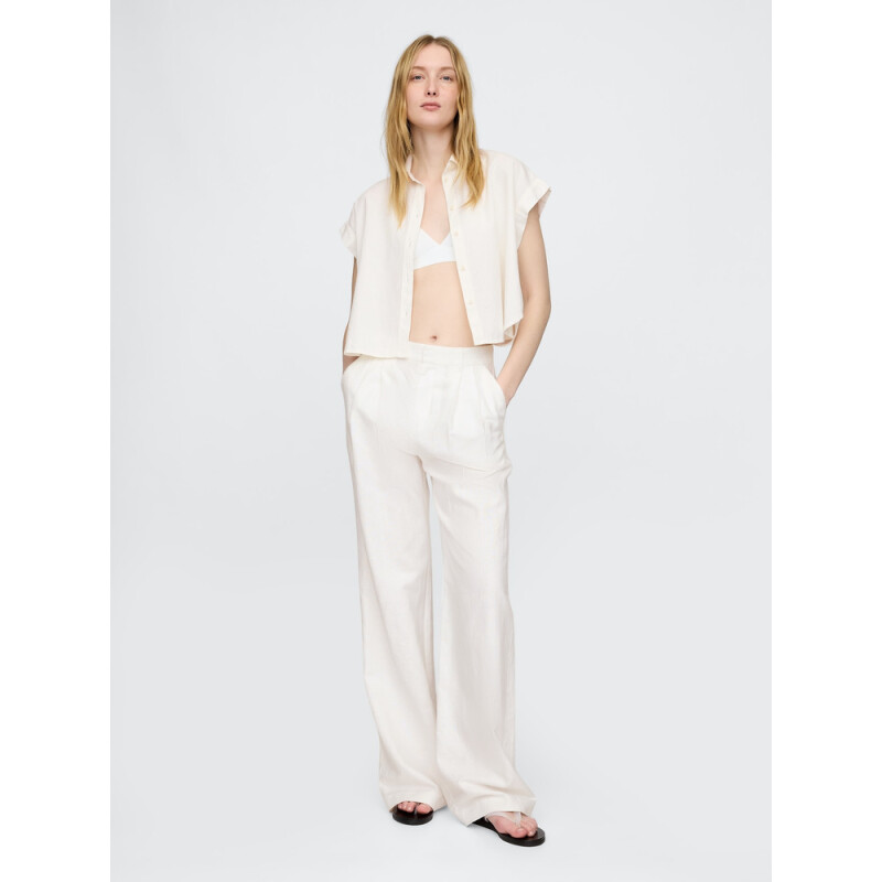 SS SHIRT - LINEN NEW OFF WHITE