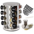 Especiero Giratorio 16 Frascos Vidrio Para Condimentos Cocina Acero Inoxidable Imback Especiero Giratorio 16 Frascos Vidrio Para Condimentos Cocina Acero Inoxidable Imback