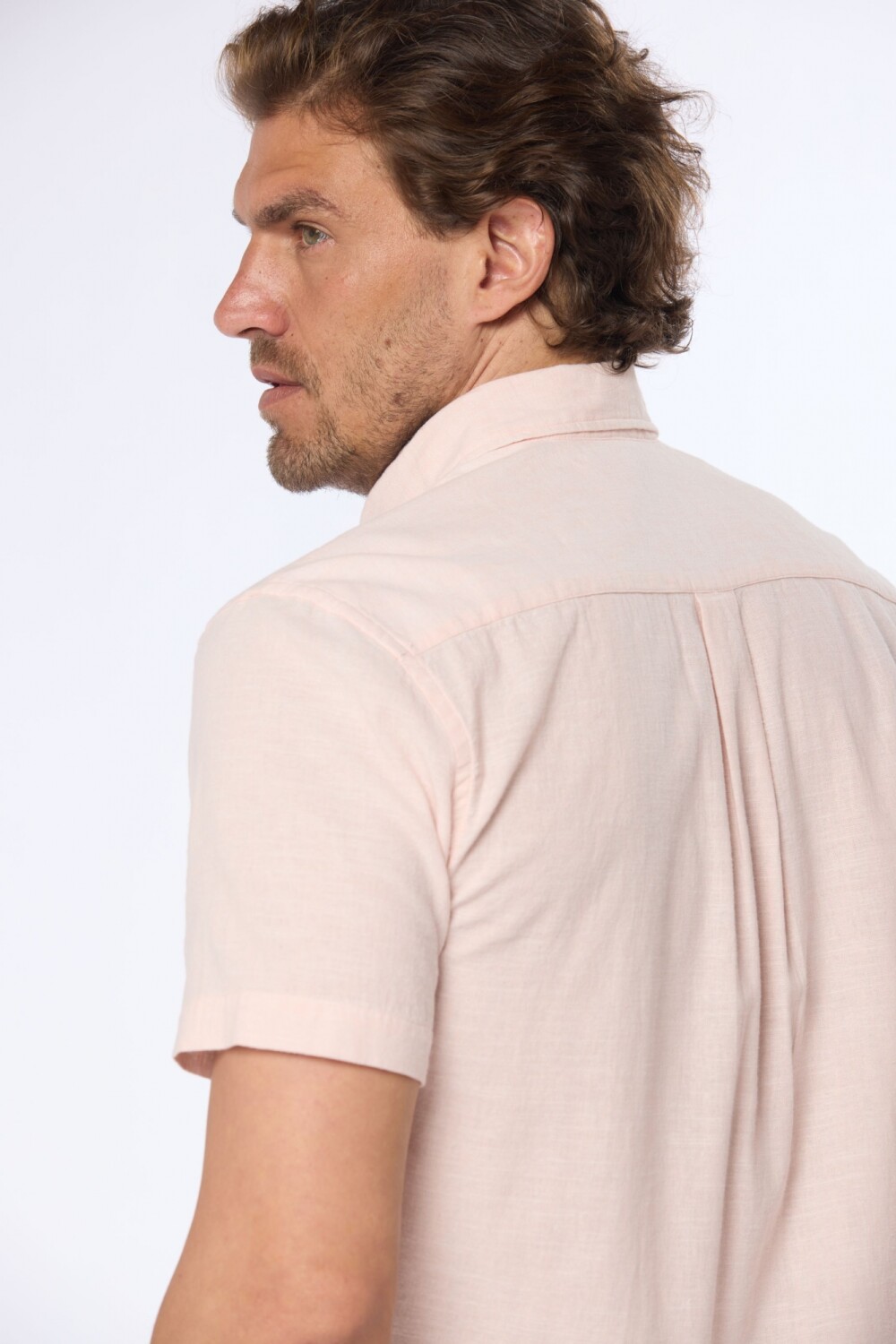 CAMISA DE LINO Rosa