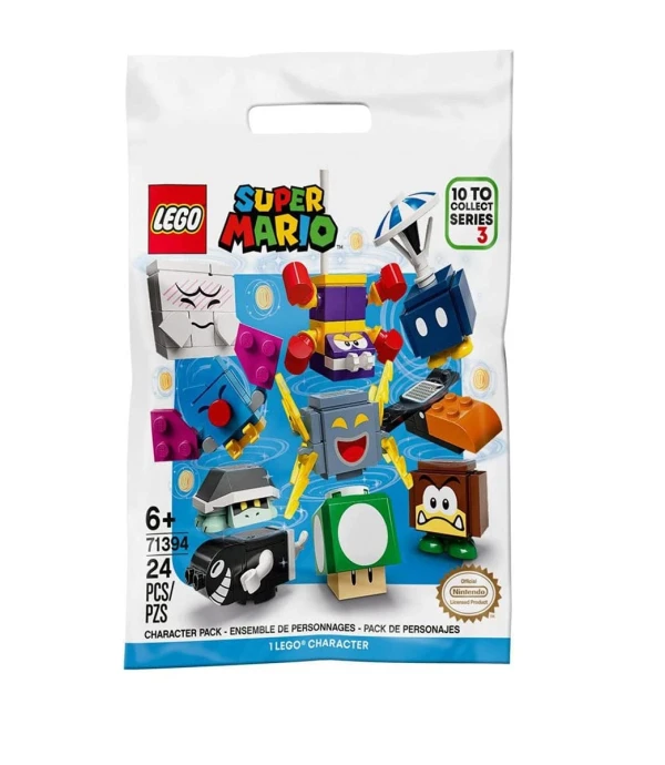 LEGO BUILDER BAGS SUPER MARIO: PACKS DE PERSONAJES 24PCS Único
