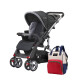 Coche De Paseo Para Bebe Travel System Color Gris Negro