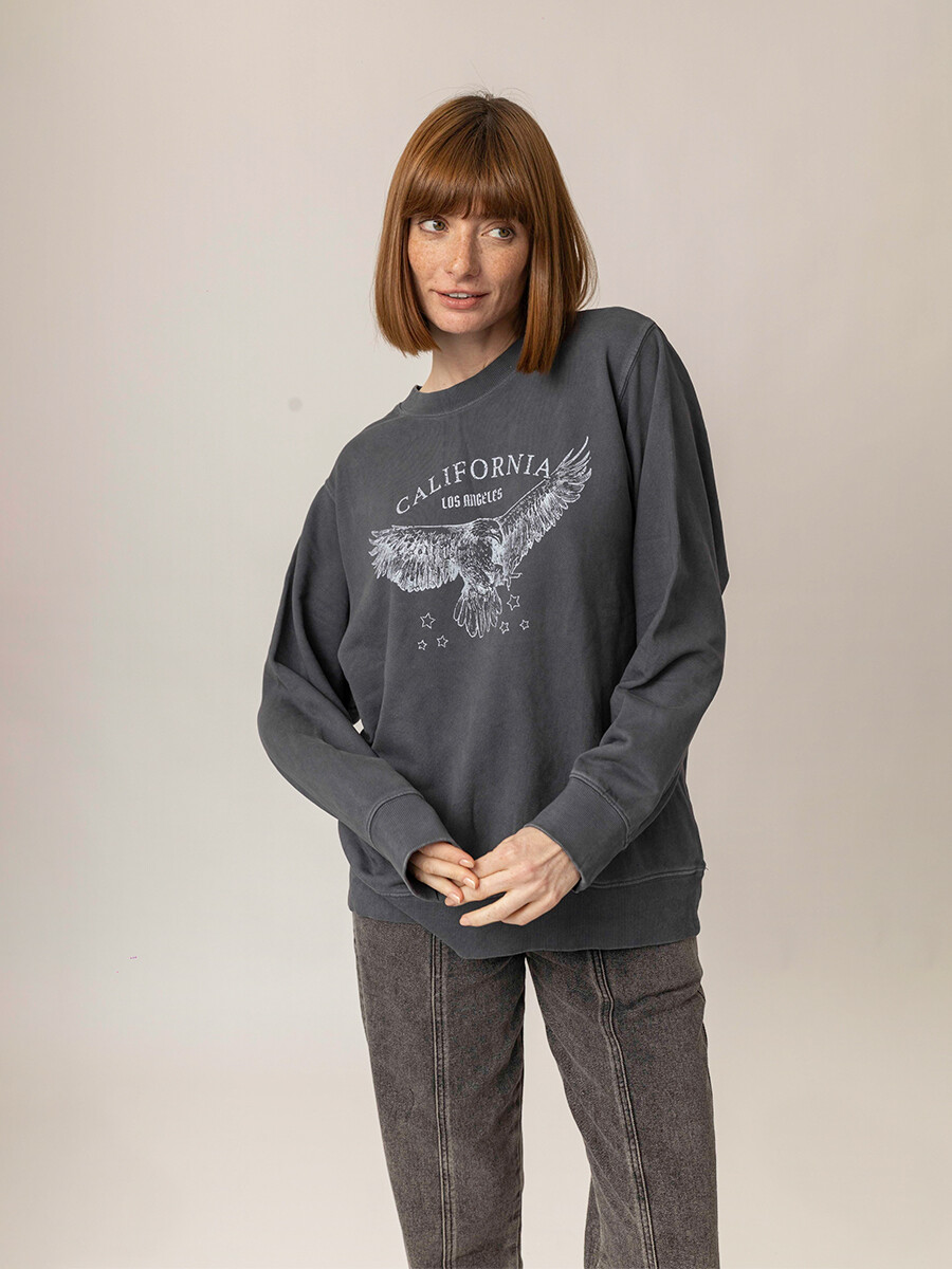 BUZO CALIFORNIA - GRIS OSCURO 