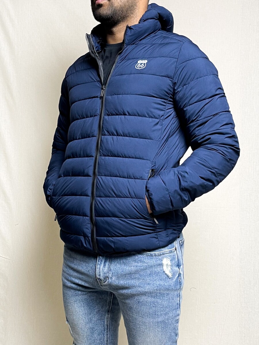 Campera nylon lisa Odesa - Azul 