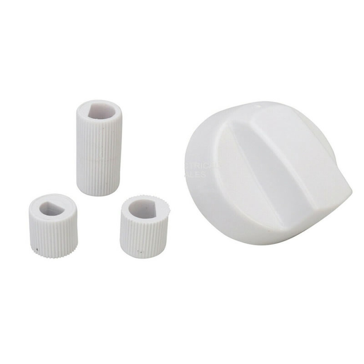 Perilla Universal Blanca Para Cocina Con Adaptadores 