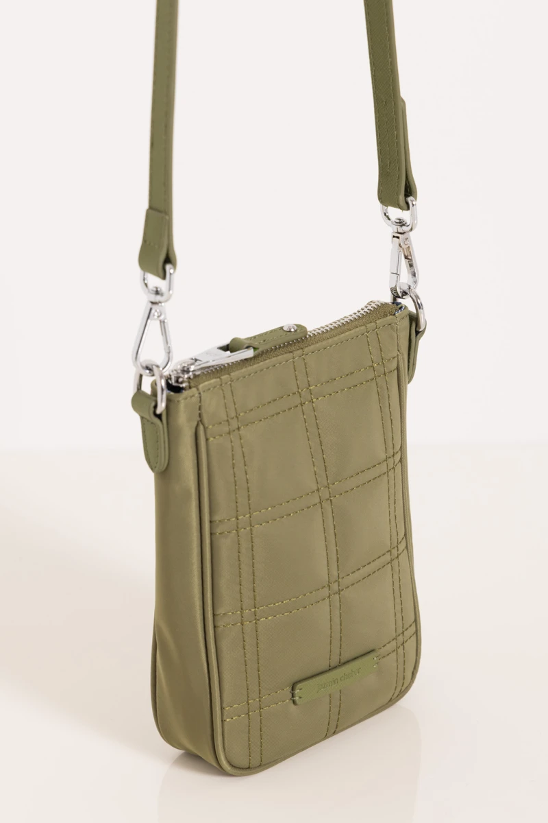 MINI BAG BOSTON GRID Verde Militar
