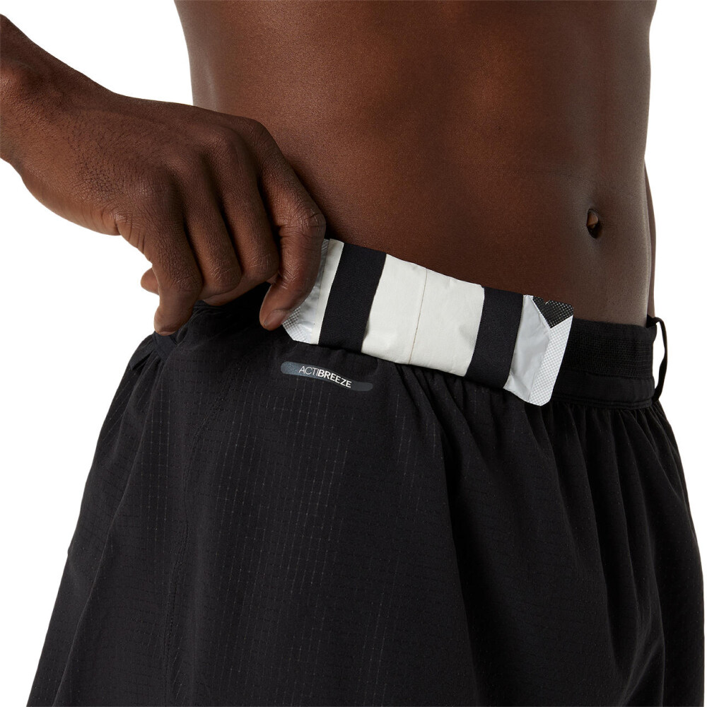 Shorts Running Metarun Split Short Hombre Performance Black