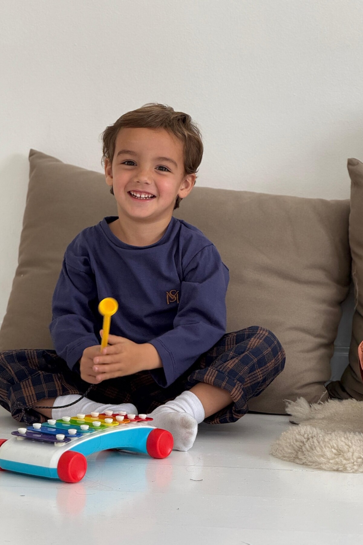 Mini Boy Sleepwalker Chocolate / Azul