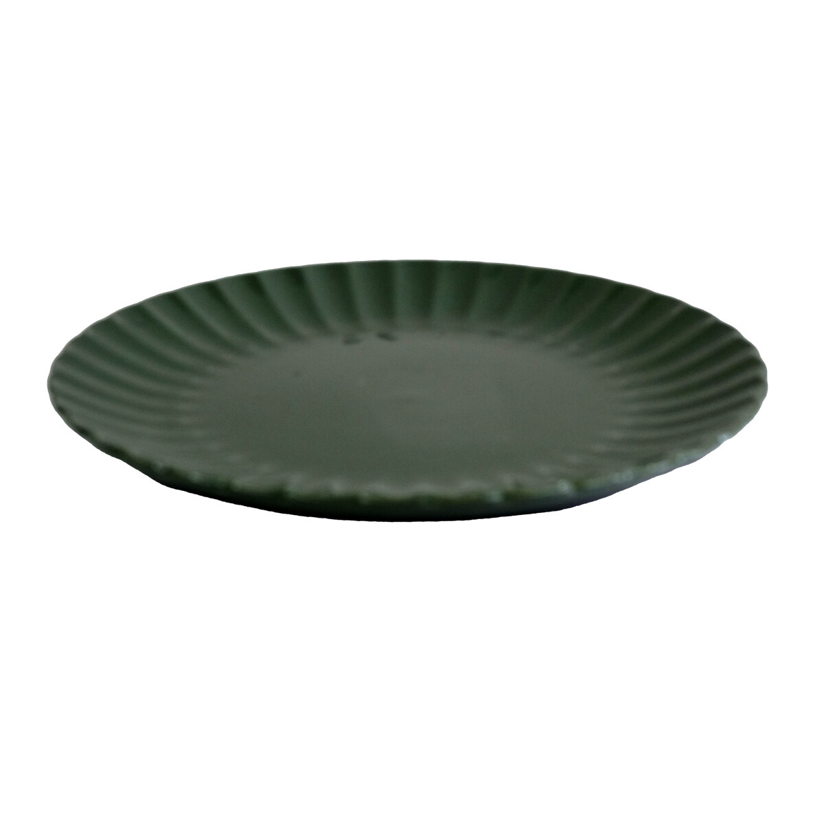 PLATO LLANO CERAMICA COLOR 27X2.5CM FORMA FLOR 947GR 