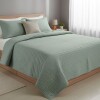 JGO CUBRE CAMA VERDE FULL/QUEEN 224X224CM 3PZAS Unica