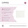 Cortina Roller Blackout Lumax 80x160 Cm Para Ventana Oscurecimiento Total Blanco
