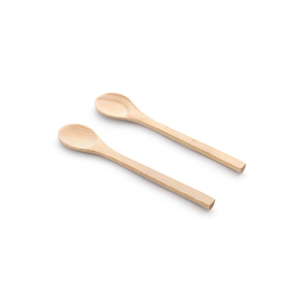 SET 2 CUCHARAS MADERA NATURAL-BEIGE