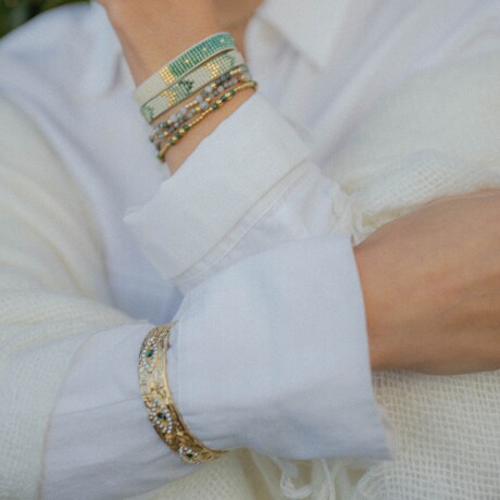 Brazalete NILO en acero y circonitas Brazalete NILO en acero y circonitas